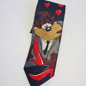 Looney Tunes Mania Tazmanian Devil Heart Tie